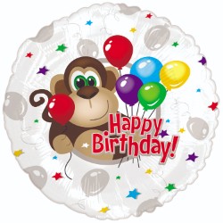 18" Monkey Around Birthday Balloon
