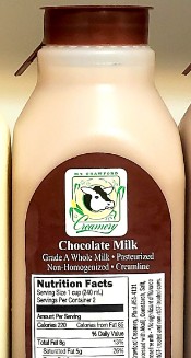 Local Mt. Crawford Chocolate Creamline Milk