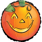 18" Pumpkin Glow Mylar Balloon