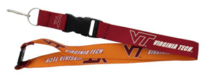 VIRGINIA TECH (MAROON/ORANGE) REVERSIBLE LANYARD