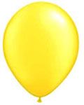 Yellow Helium Filled Balloon