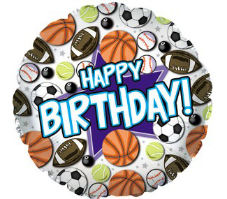 18 " Happy Birthday Sports 