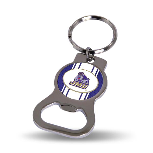 James Madison Bottle Opener Keychain Silver