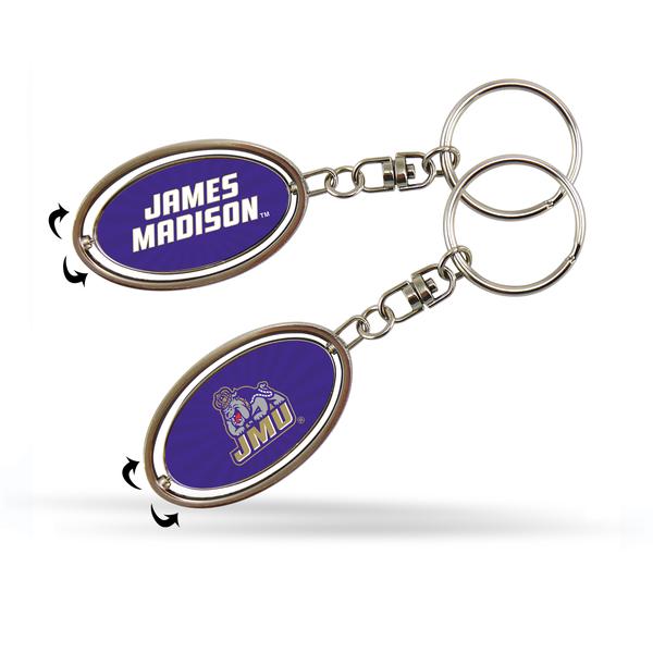 Campus Cookies :: JMU Accessories :: James Madison Spinner Keychain