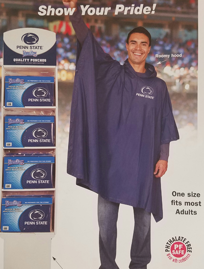 VIRGINIA TECH MEDIUM WEIGHT ADULT RAIN PONCHO