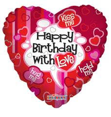 18" Happy Birthday with Love