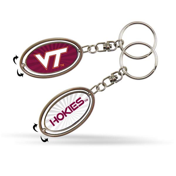 Virginia Tech Spinner Keychain