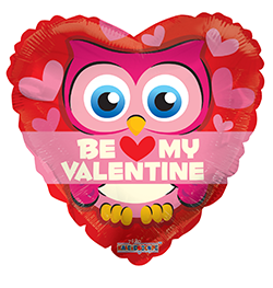 18" Be My Valentine Owl