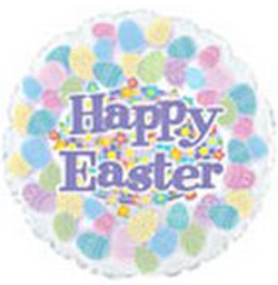18" Happy Easter Multi Eggs