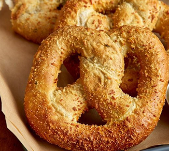 Stuffed Soft Pretzels filled with Jalapeno and Jack Cheese